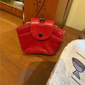 Vintage Red Coin Purse / wallet